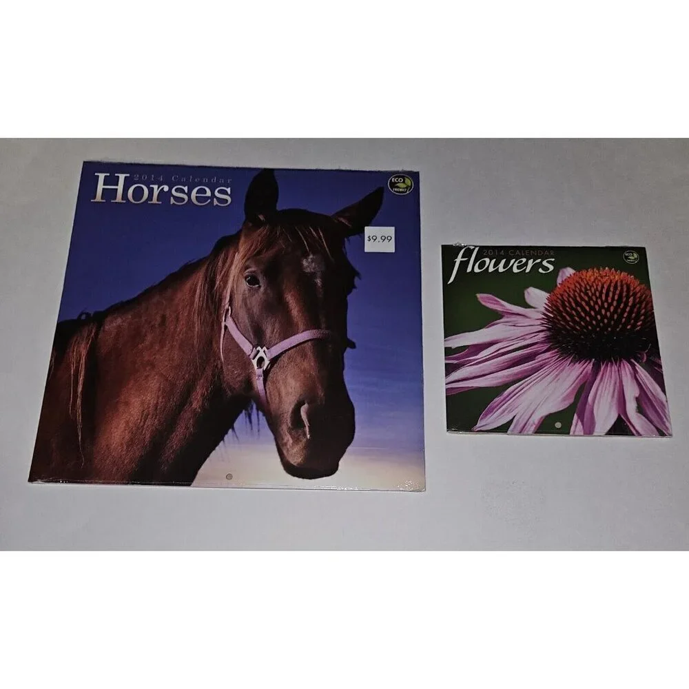 (7) 2014 Calendar Lot 12x12 Flowers Eagles Prop (dates line up with 2025) SEALED
